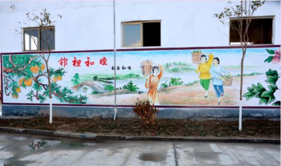 南华乡镇文化墙 乡风文明焕发新活力